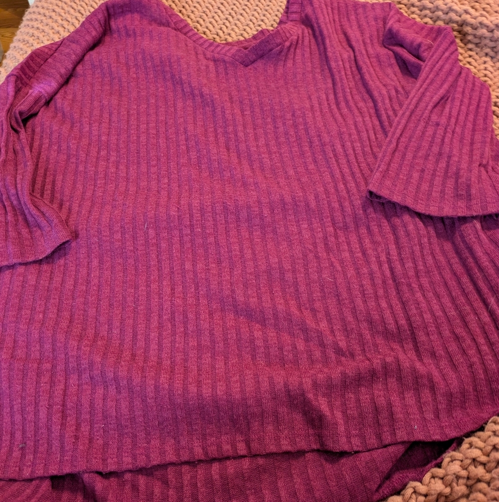 Ribbed Thin Sweater